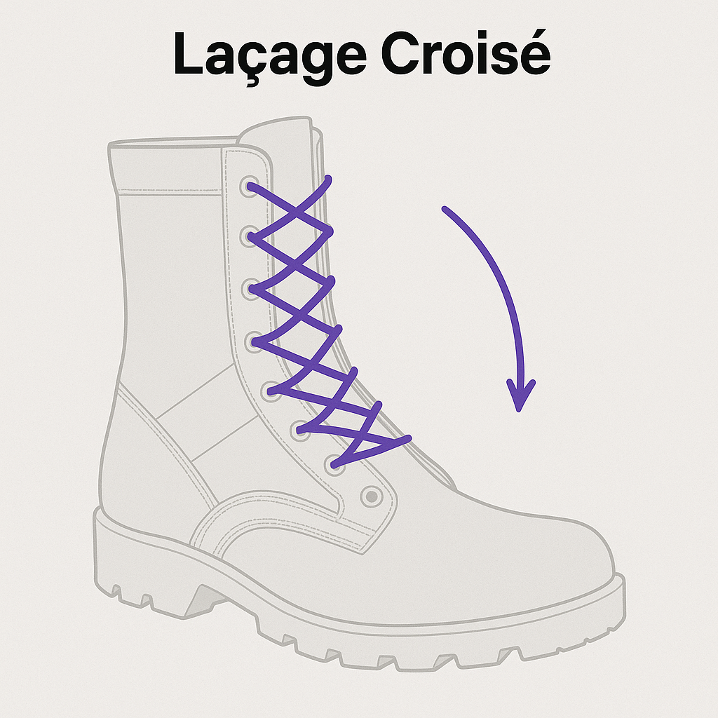 Laçage croisé